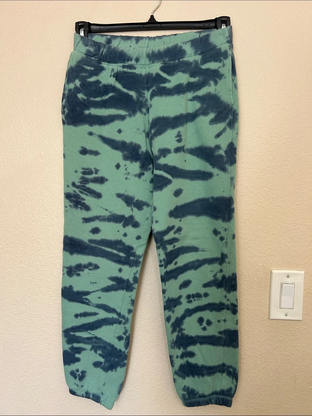 art class Tie-Dye Jogger Pants in Teal and Navy